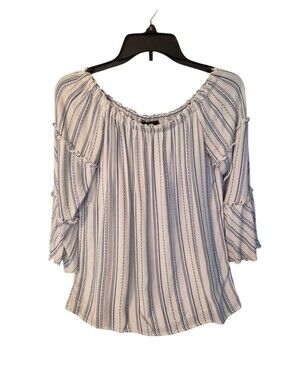 Drew Seaside Striped Peasant Top - S.             S42